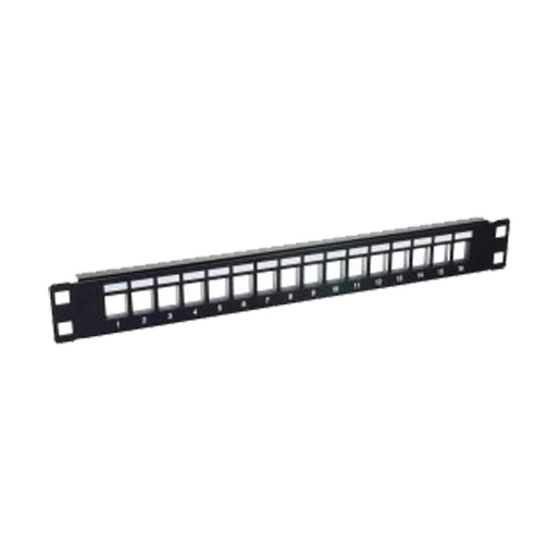 Gigamedia 14 paneel met 16 Keystone Jacks posities nog uit te rusten - Zwart