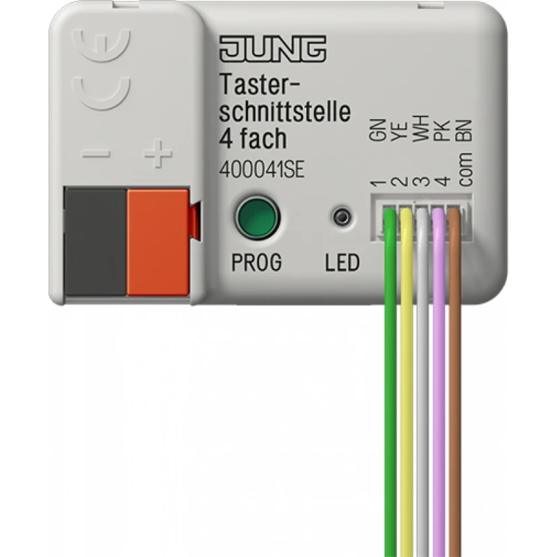 Jung KNX taster interface 4-voudig 21V DC KNX inbouw 400041SE