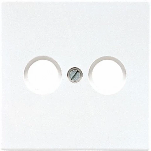 Jung LS range centraalplaat voor ptt-plaat ls990 TAE 1 connector Zonder label wit LS961TF