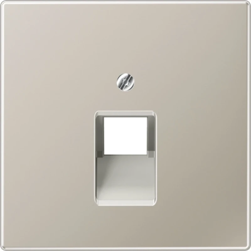 Jung LS range Centraalplaat UAE8UPO UAE/IAE 1 connector MetaalZonder label RVS ES2969-1UA