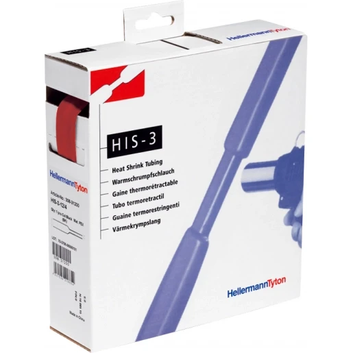 Hellermann Tyton KRIMPKOUS 3:1 DISPENSERBOX 18/6 ROOD (4 MTR)