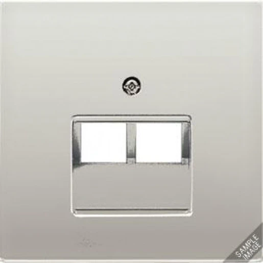 Jung LS range Afdekking data aansluitdoos UAE/IAE 2 connectoren MetaalZonder label goud LS969-2UAGGO