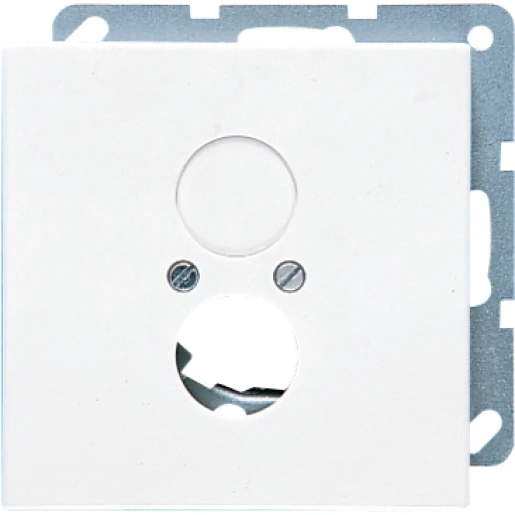 Jung LS range afdekking bnc ls990 Luidsprekeraansluiting 2 connectoren Zonder label grijs LS962LG