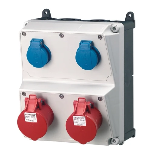 Mennekes AMAXX contactdoos combinatie 2 modules
