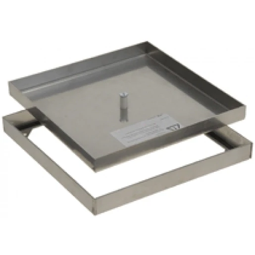 Legrand IK-2 blinddeksel houten / stenen vloer RVS 271x271mm 8452202
