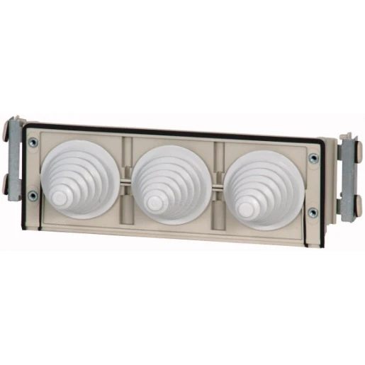 Eaton xEnergy Kabelflens 3 kabels Kunststof 375x70x70mm Flens grijs RAL 7035 062367
