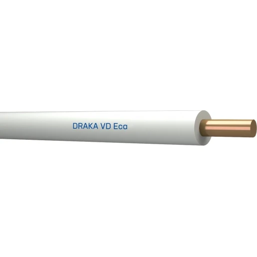 Draka VD Eca Installatiedraad 1x1.5mm² Eca PVC 70°C wit 100M Doos 802915D3