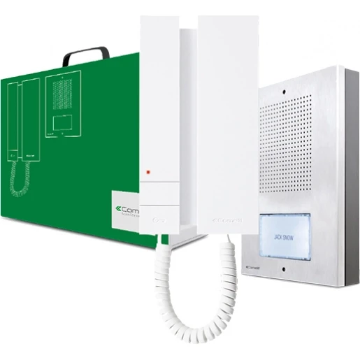 Comelit MINIkit Enekvoudige audio kit 5-draads mini extra voeding 3 DIN 1 binnenpost KAE5061