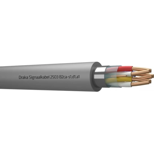 Draka 2500 B2CA signaalkabel 3x2x0,8mm Grijs
