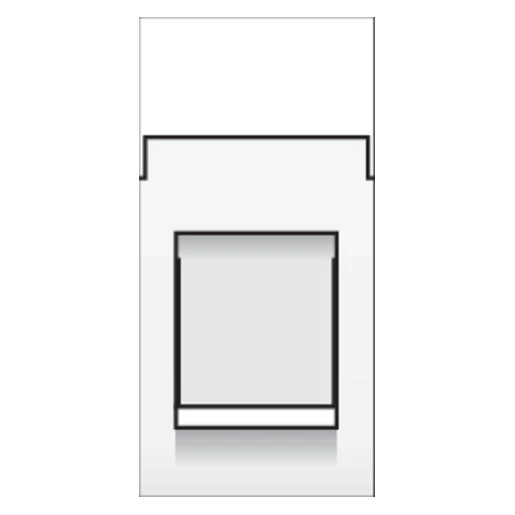 Niko Centraalplaat- (onderdeel) RJ45 Modular-Jack Modulair element voor schakelmateriaal 1 connector Zonder label wit 101-65250