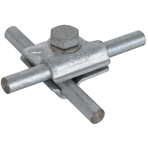 Dehn Mv clamp st/tzn f.rd 10mm with hexagon screw and spring washer