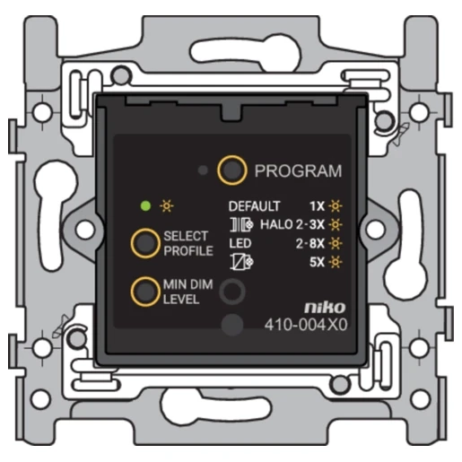 Niko RF System Slimme drukknopdimmer inbouw 410-00410