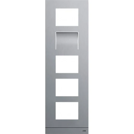 ABB Busch-Jaeger WELCOME IP KADER VIDEO BUITENPOST 5 MODULES MAAT 1/5 EDELSTAAL