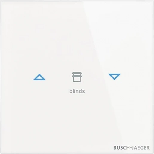 ABB Busch-Jaeger I-bus KNX Glas aanraaksensor KNX 2-voudig wit met tekstv IP20 2CKA006300A1560