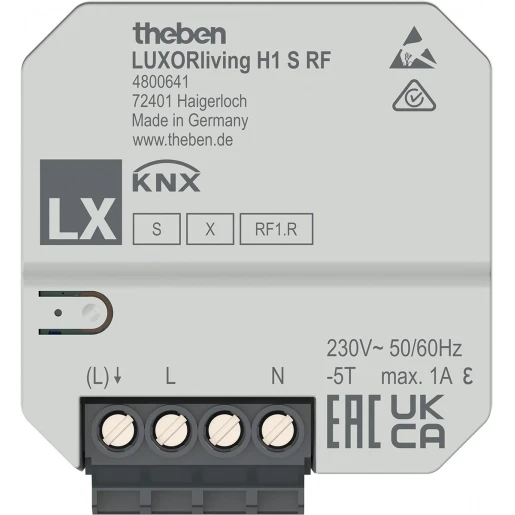 Theben LuxorLiving Verwarmingsactor enkelvoudig inbouw 230V 4800641