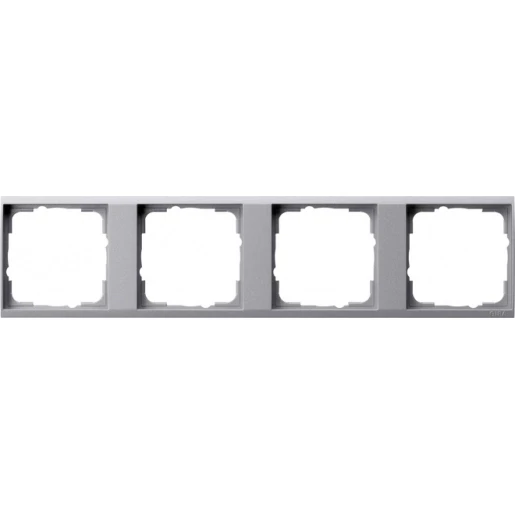 Gira Event tussenring 4-v aluminium helder 1464726