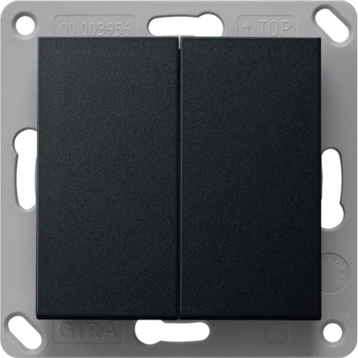 Gira RF wandzender 2-v KNX System 55 zwart m