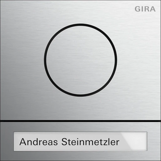 Gira System 106 Deurstationmodule spreken/bellen enkelvoudig aluminium 5565926