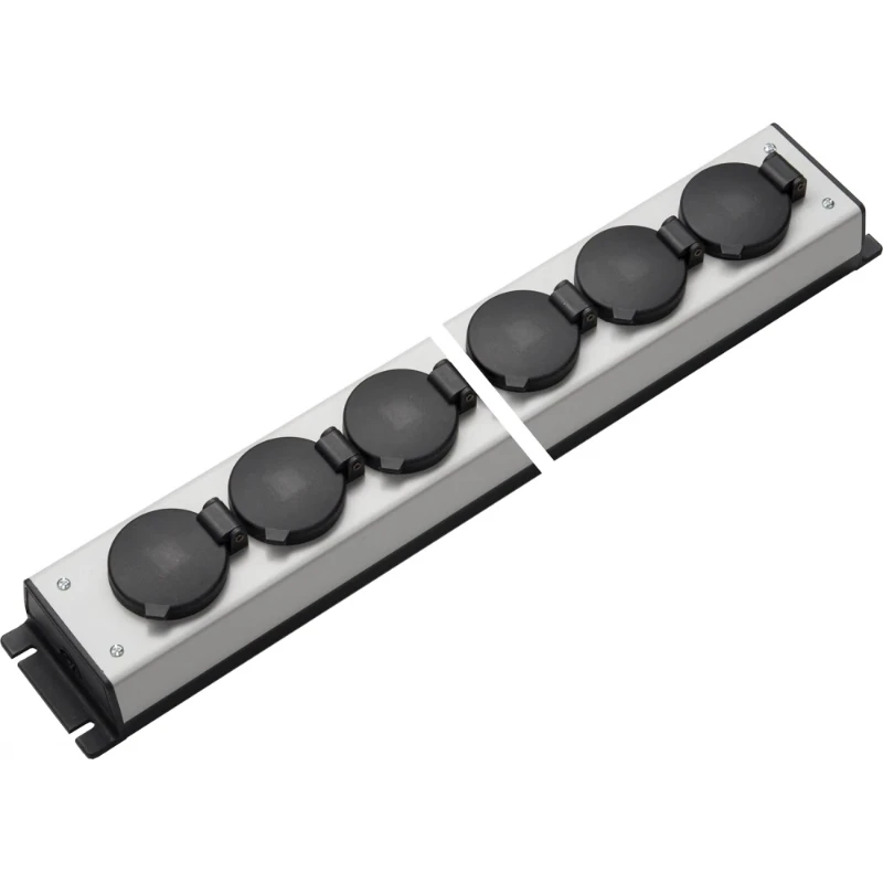 Martin Kaiser Contactdooscombinatie grijs-zwart 10RA 16A IP20 1059/10L-SW