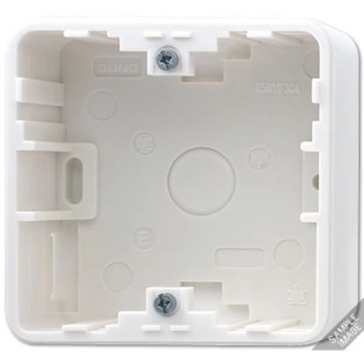 Jung CD range Opbouwbak inbouwschakelmateriaal 1-voudig wit Horizontaal en verticaal CD581AW-1
