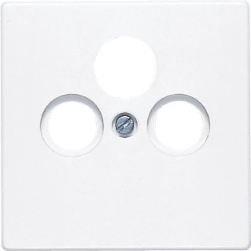 Jung LS range centraalplaat lichtgrijs cai- en sat-co ls990 Satelliet 1 connector Zonder label grijs LS990SATLG