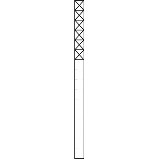 Siedle Communicatiezuil Vrijstaand aluminium 6 modules 1644mm 200038280-00