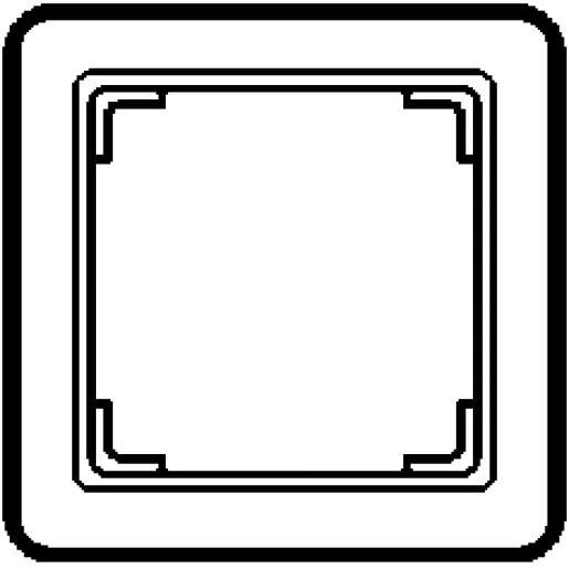 Jung CD range tussenraam cd500 alpine wit 67.8x67.8mm wit RAL 9016 CD590ZWW