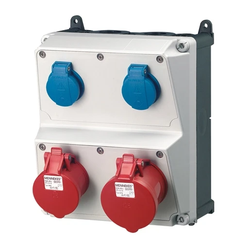 Mennekes AMAXX contactdoos combinatie 2 modules