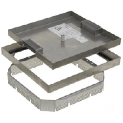 Legrand IK-2 dekselset rvs houten vloer ip30 RVS 272x272mm 8452222