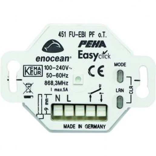 Peha Easyclickpro inbouw ontvanger 1-kan. met potentiaalvrij contact