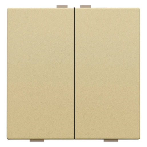 Niko Home Control Tastsensor bussysteem 2-voudig goud inbouw IP20 221-51002