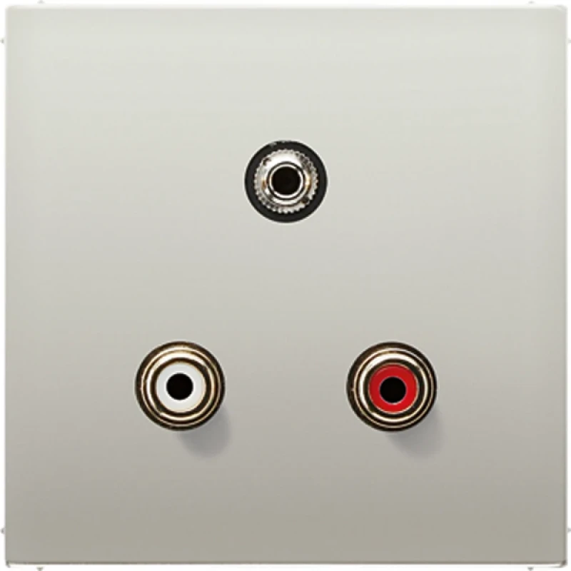 Jung LS range afdekking edelstaal audio/jack MAES1011