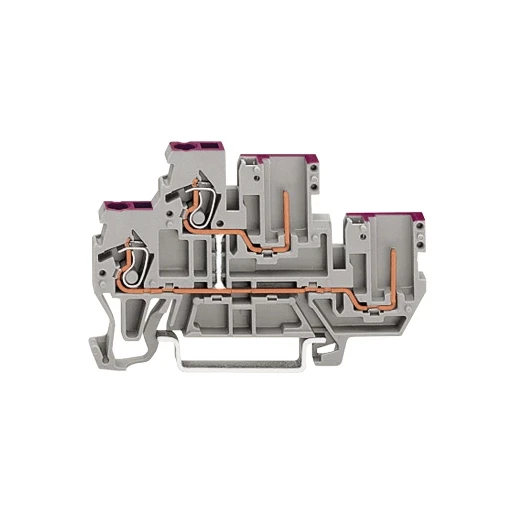 Wago Serie 870 Verbindingsrijgklem 0,08-2,5mm² eendr. 0,08-2,5mm² meerdr. Grijs