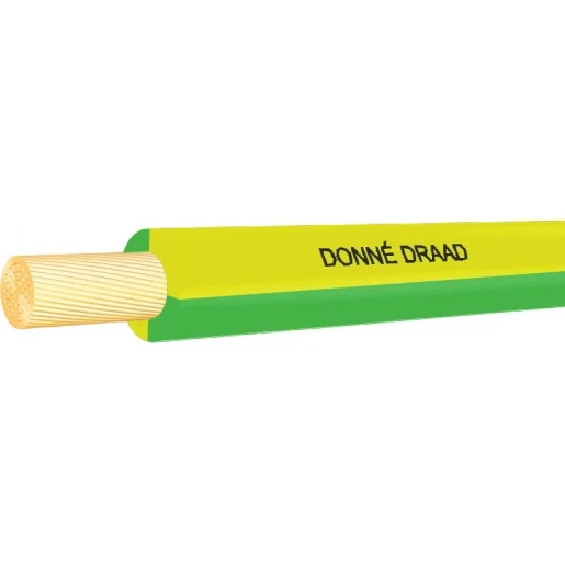 Donné VD Eca Installatiedraad 4mm² Eca PVC 70°C groen/geel 100M Doos D08374D3
