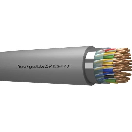 Draka 2500 B2CA signaalkabel 24x2x0,8mm Grijs