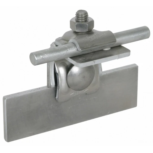 Dehn Saddle clamp al clamping range 0.7-8mm angled w.clamping frame for