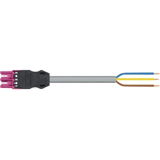 Wago SERIE 771 Patchkabel gebouwinstallatie 3p Contrastekker (female) Vrij kabeluiteinde 7000mm