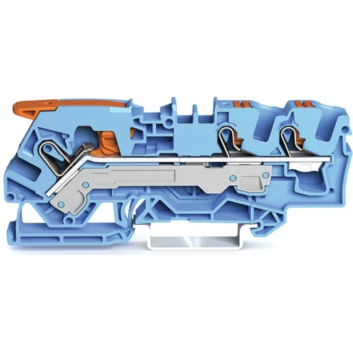 Wago SERIES 2106 Verbindingsrijgklem 1-10mm² eendr. 0,5-6mm² meerdr. Blauw