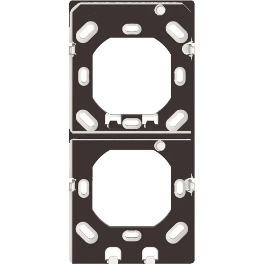 Theben Montageplaat voor verticale montage iON 2-voudig Horizontaal en verticaal Mat zwart RAL 9005 9070855