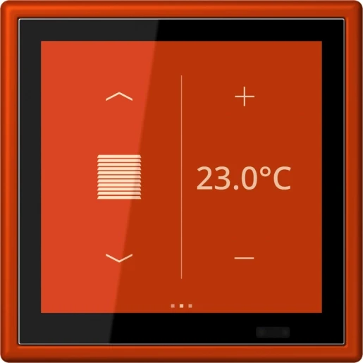 Jung LS range KNX Touch ruimtecontroller KNX rood LC459D1S244