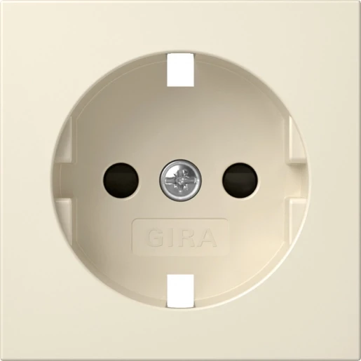 Gira System 55 wandcontactdoos ra sh crème wit 492101