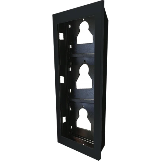 Comelit ULTRA inbouw frame 3 modulen zwart