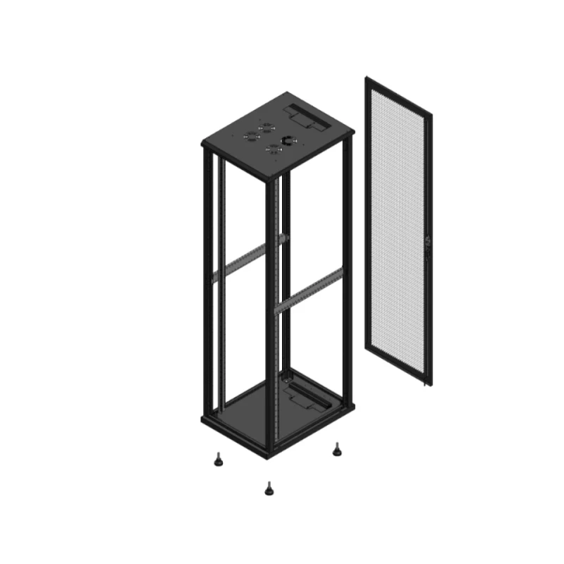 Gigamedia Vloer patchkast SP AR enkel PER EX 19" 47HE 600x800mm Zwart GGM 704768SPPPSEX
