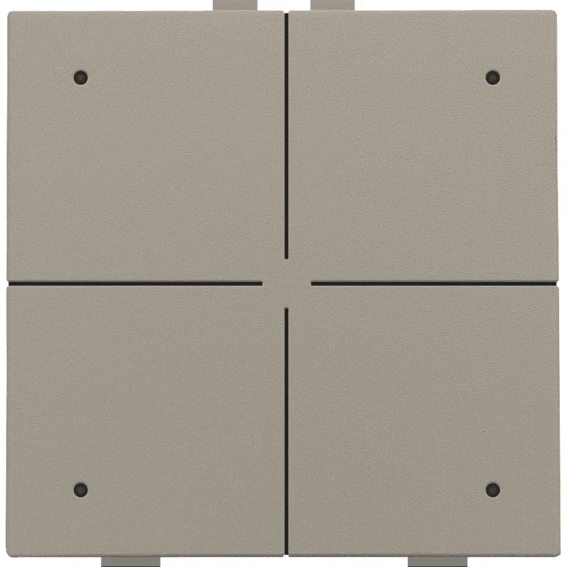 Niko Drukknop met led en comfortsensoren Home Control 4-voudig brons inbouw 123-52204