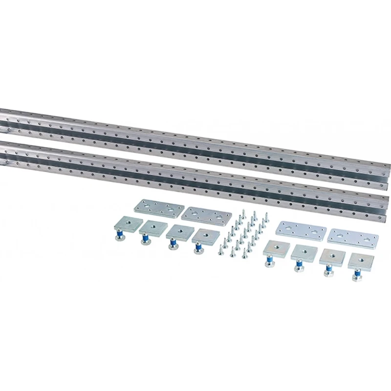 Hensel Mi U profiel Montagerail L=2x 2000mm + railverbinders en schroeven