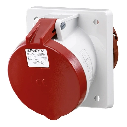 Mennekes Inbouwcontactdoos 63A 5P 6H 400V IP44 TA