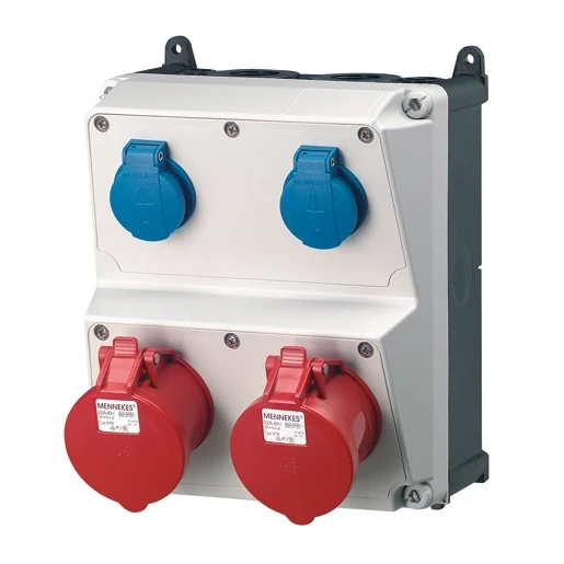 Mennekes AMAXX contactdoos combinatie 2 modules