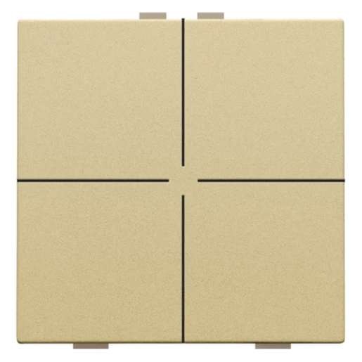 Niko Home Control Tastsensor bussysteem 4-voudig goud inbouw IP20 221-51004