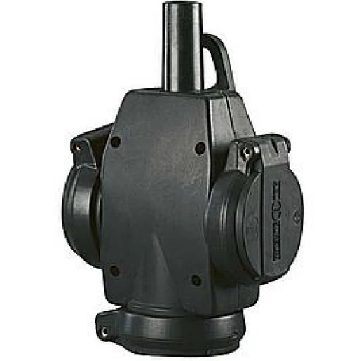 ABL CEE7/V HANGKOPPELING 3VDG 3X2,5MM2 ZWART VOLRUBBER IP44