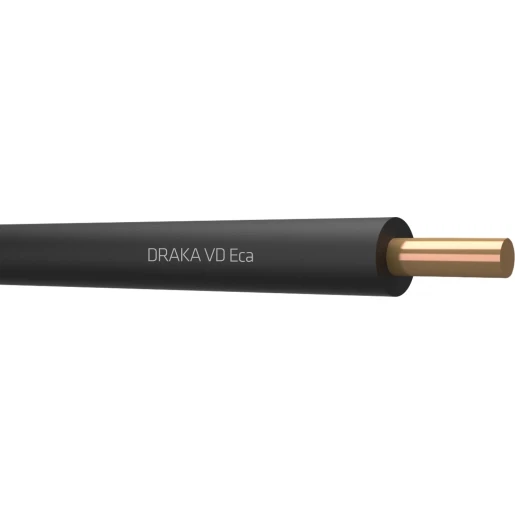 Draka VD Eca Installatiedraad 1x1.5mm² Eca PVC 70°C zwart 100M Doos 802921D3